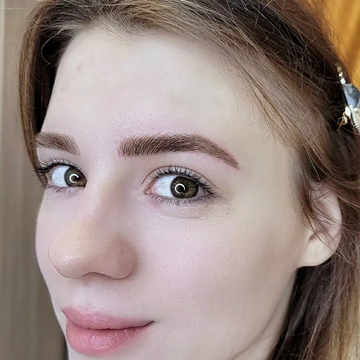 Healed ombré brows shaped to the client's own features, North Scottsdale